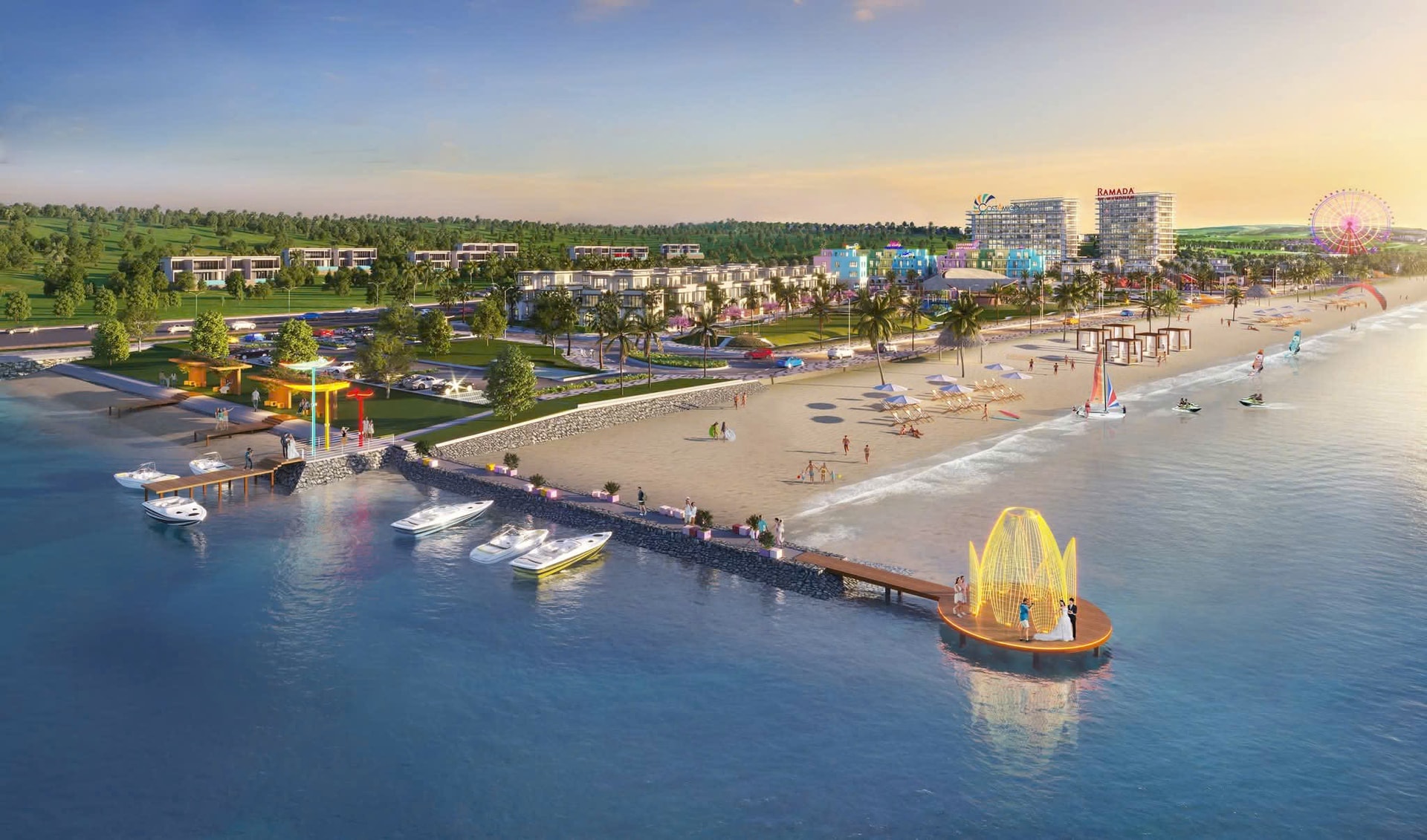 Tổng thể dự án Khu du lịch Biển Quê Hương