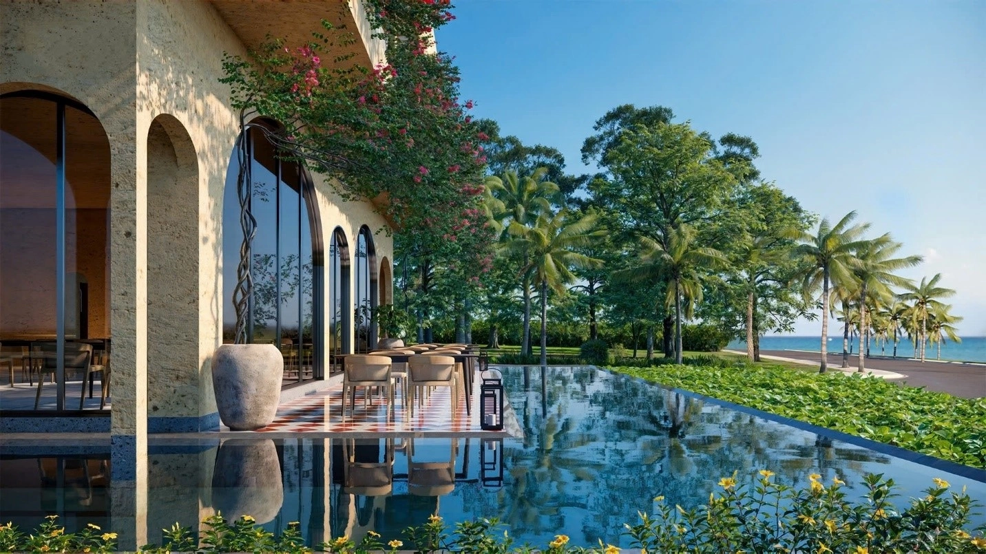 Phối cảnh nhà hàng Amigo tại dự án. Ảnh: Eras Land